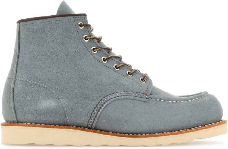 Red Wing Shoes Lichtblauwe Suède Enkellaarsjes