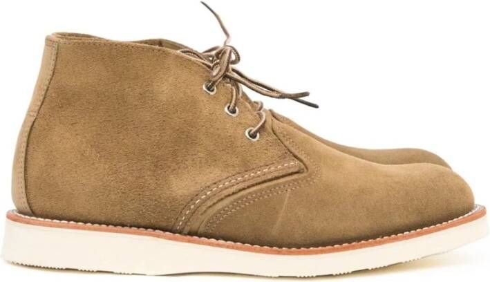 Red Wing Shoes Olijf Mohave Werk Chukka Laarzen