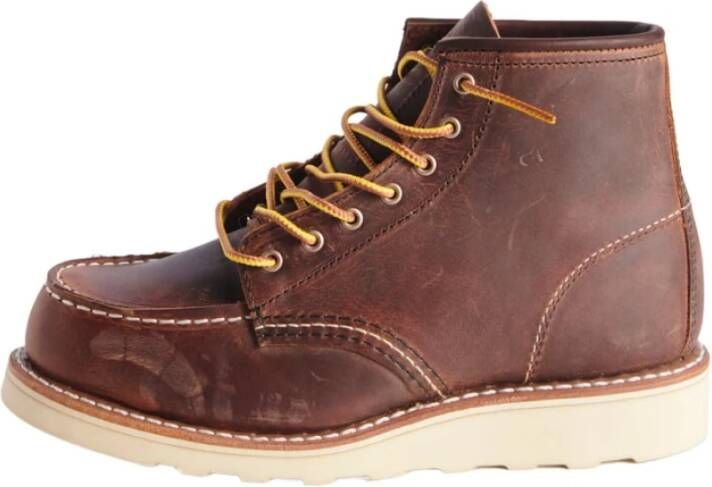 Red Wing Shoes 3428 Moc Toe Copper Rough and Tough Bruin Brown Dames