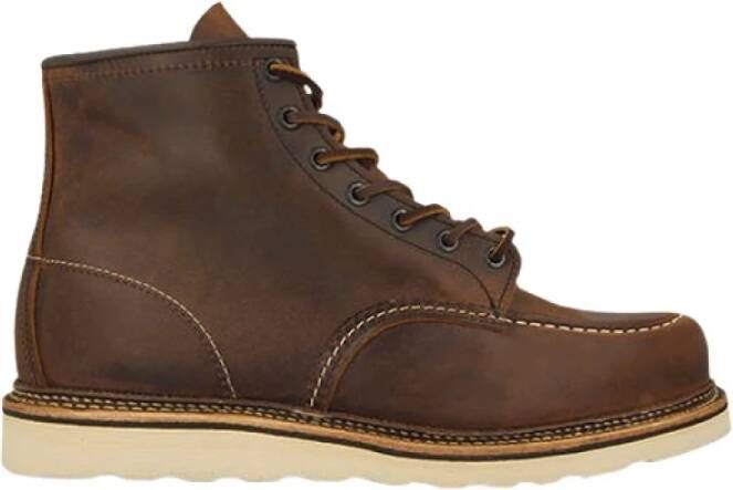 Red Wing Shoes 3428 Moc Toe Copper Rough and Tough Bruin Brown