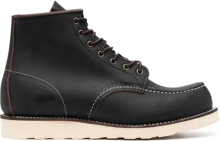Red Wing Shoes Bruin leren veterschoenen met platte zool Brown Heren