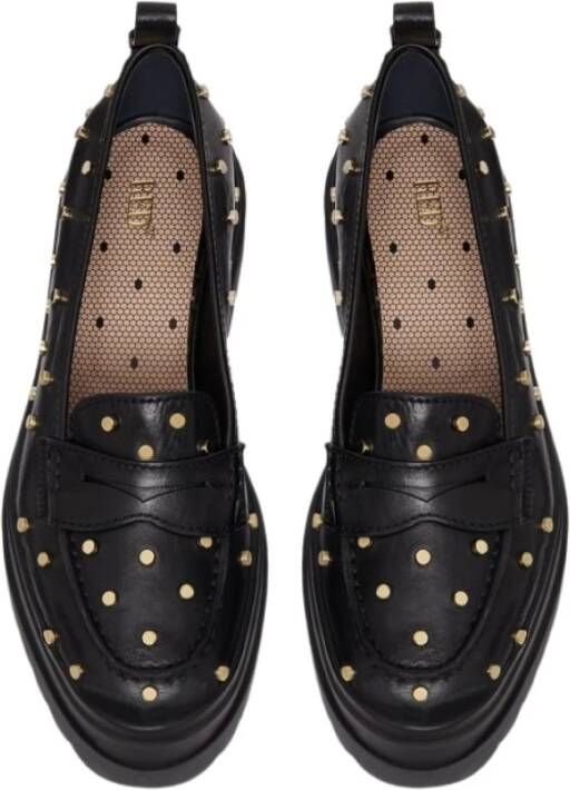 Red(V) Rode mod loafers Black Dames