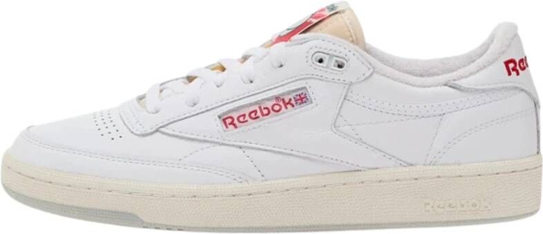 Reebok Club C 85 Vintage Sneakers Wit Krijt Vector Rood-40 White Heren
