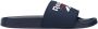 Reebok Training Fulgere Slide badslippers donkerblauw wit rood - Thumbnail 2