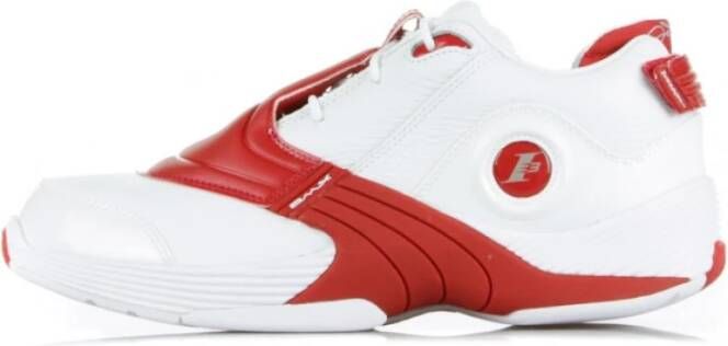 Reebok Lage Schoen Answer V White Power Red Sneaker White Heren