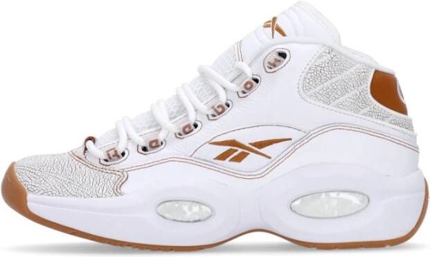 Reebok Mid Witte Basketbalschoen Iverson N°3 White Heren