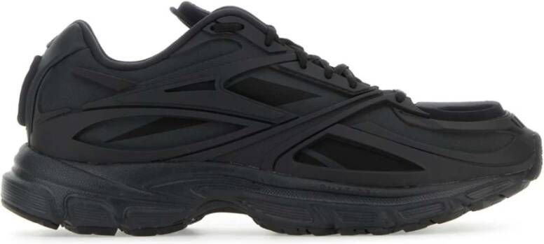 Reebok Moderne Zwarte Stoffen en Rubberen Sneakers Black Heren