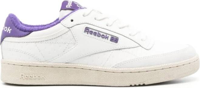 Reebok Paarse Club C 85 Low-Top Sneakers Purple Heren