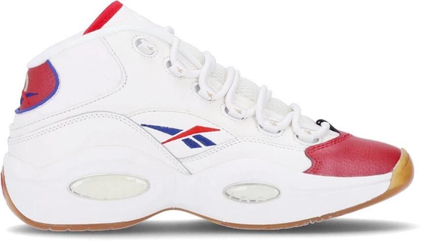 Reebok Basketbalschoen voor heren Question Mid Krijt vector Rood vector Blauw