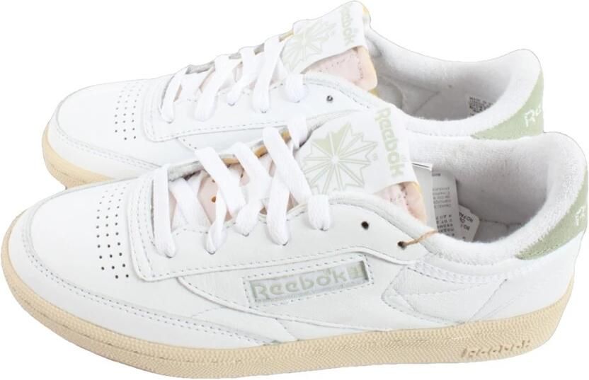 Reebok Club C 85 Vintage met groene details Wit Leer Lage sneakers Unisex - Foto 3