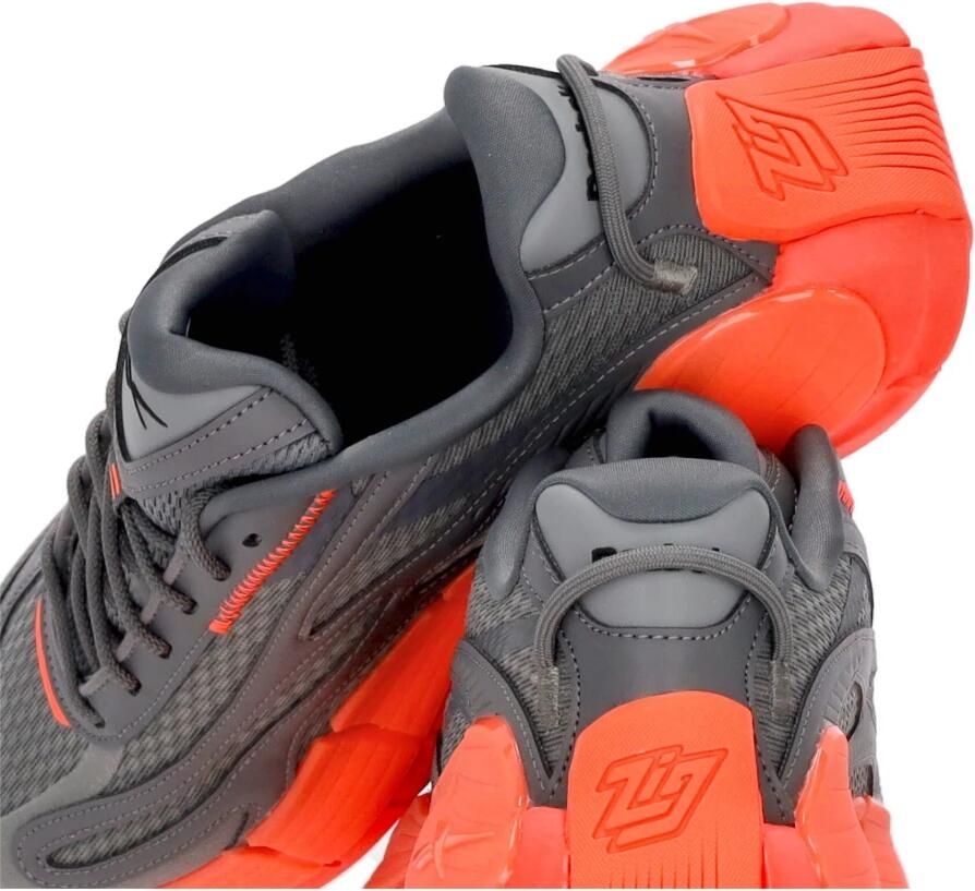 Reebok Zig Kinetica 2.5 Lage Sneaker Grijs Oranje