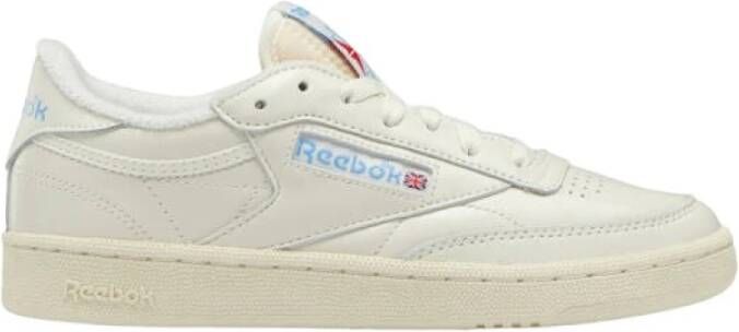 Reebok Club C 85 Vintage met blauwe details Wit Leer Lage sneakers Unisex