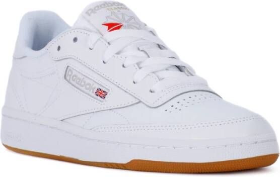 Reebok Club C 85 white light grey gum Wit Leer Lage sneakers Dames - Foto 5