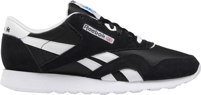 Reebok classic nylon schoenen Black Black White Dames