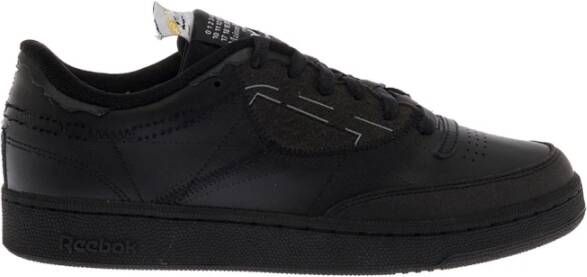 Reebok Zwarte Leren Sneakers Black Heren