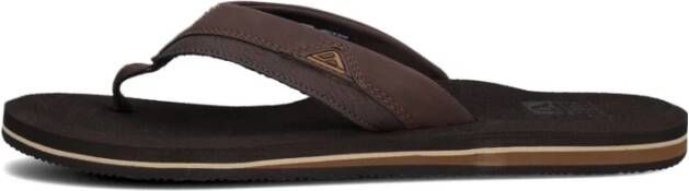 Bruin Tinten Cushion Teenslippers Zomer slippers Heren Bruin - Foto 7