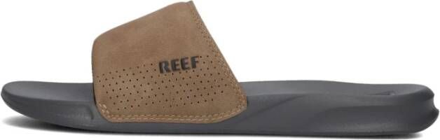 Reef One Slidegrey Tan Heren Slippers Grijs Cognac - Foto 8