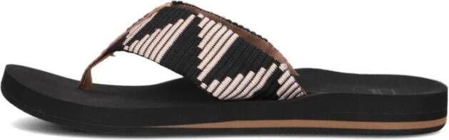 Reef Spring Woven Teenslippers Zomer slippers Dames Zwart - Foto 10