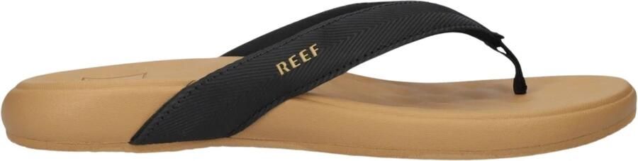 Reef CUSHION MELODY Dames Slippers Zwart Lichtbruin