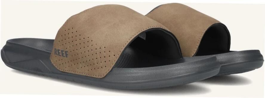 Reef Tailslide Grey Tan Slippers Grijs Bruin Textiel Heren- Grijs Bruin - Foto 10