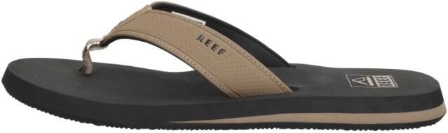 Reef THE LAYBACK Black tan Heren Teenslippers Zwart Bruin