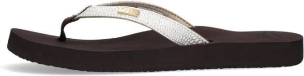 Reef STAR CUSHION SASSY BROWN WHITE Teenslippers - Foto 3