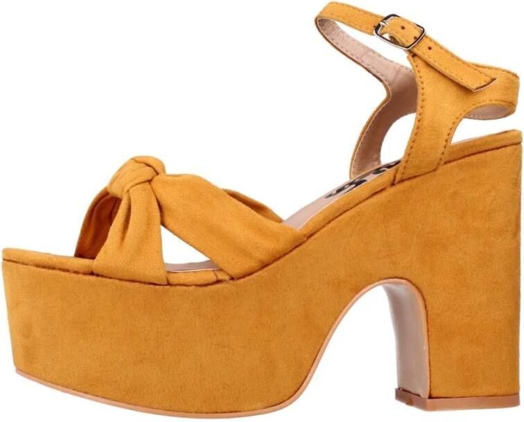 Refresh Elegante High Heel Sandalen Yellow Dames