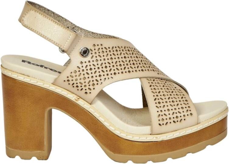 Refresh High Heel Sandals Beige Dames
