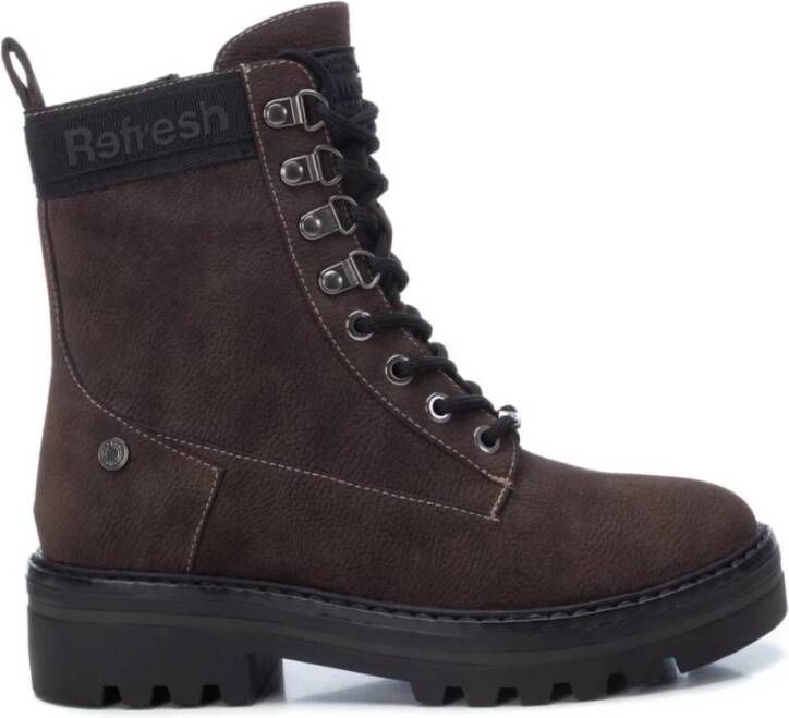 Refresh Lace-up Boots Gray Dames