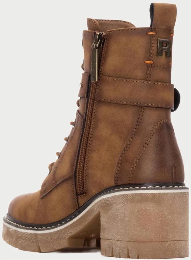 Refresh Veterschoenen Enkellaarsjes Camel