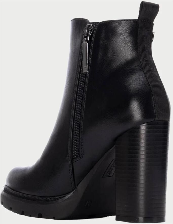 Refresh Zwarte enkellaarsjes met dubbele rits