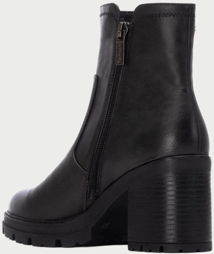 Refresh Zwarte Enkellaarsjes van Nep Leer