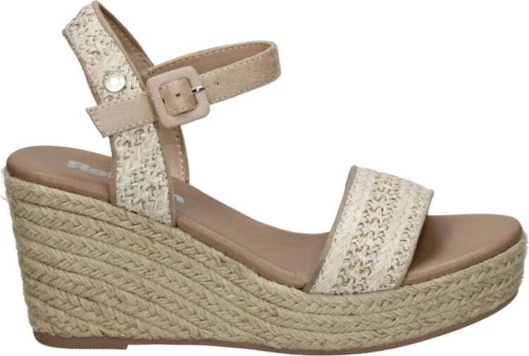 Refresh Verhoog je stijl met sleehak sandalen Beige Dames