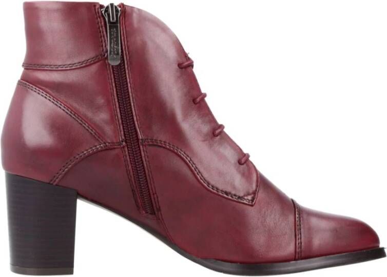 Regarde le Ciel Heeled Boots Red Dames