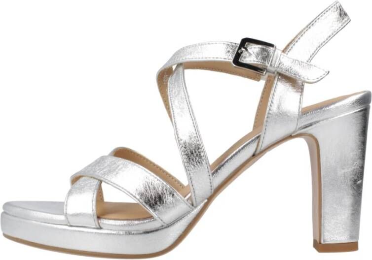 Regarde le Ciel High Heel Sandals Gray Dames