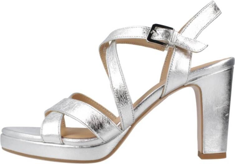 Regarde le Ciel High Heel Sandals Gray Dames