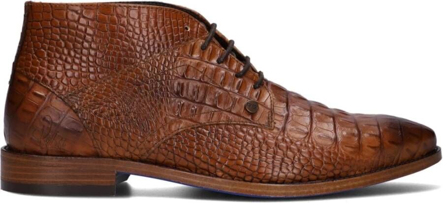 Rehab Barry Croco Nette schoenen Veterschoenen Heren Cognac - Foto 2