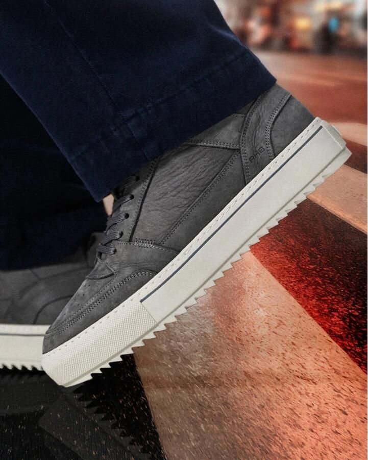 Rehab Grijze Nubuck Heren Sneakers Grijs - Foto 2