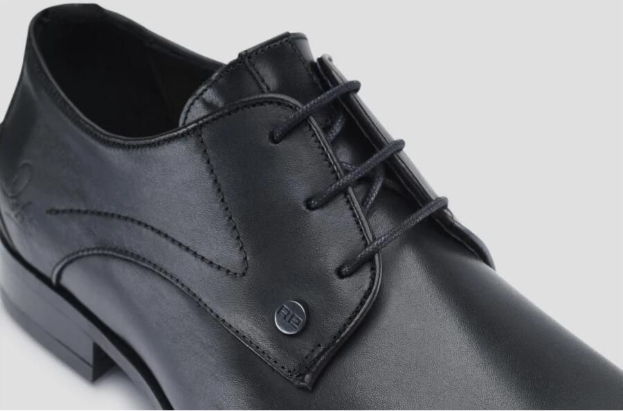 Rehab Heren nette veterschoen Greg Leather Artikel 306172.1200 Zwart leer - Foto 4