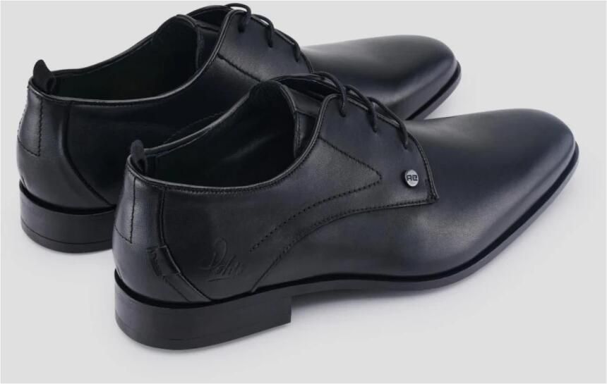 Rehab Heren nette veterschoen Greg Leather Artikel 306172.1200 Zwart leer - Foto 6