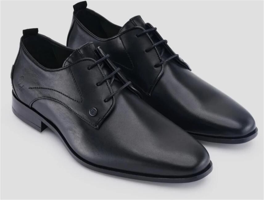 Rehab Heren nette veterschoen Greg Leather Artikel 306172.1200 Zwart leer - Foto 3