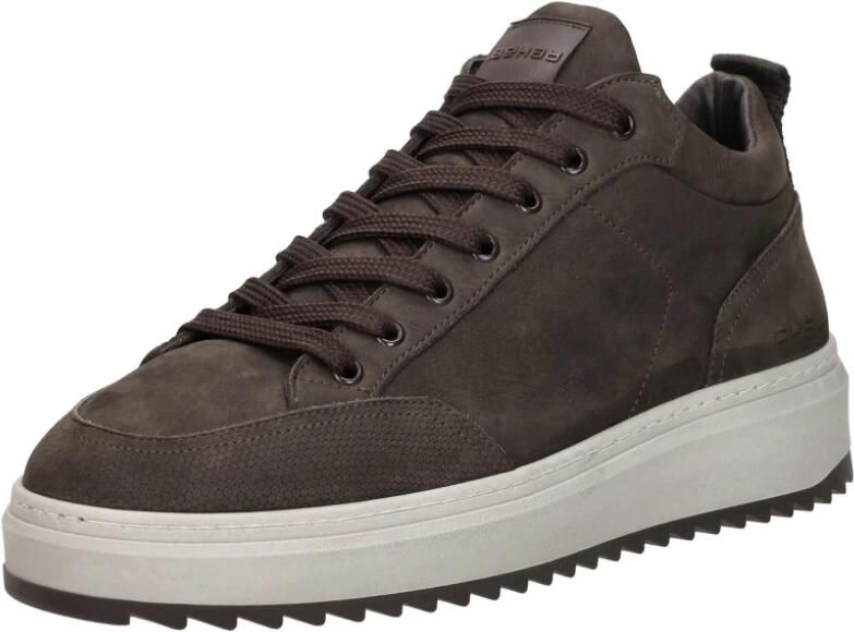 Rehab Russel Nub Sneakers Laag Donkerbruin - Foto 2
