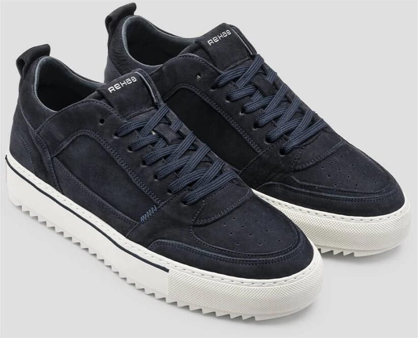 Rehab Heren sneaker Creon nub Artikel 2542 675203 4700 Blauw - Foto 6