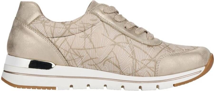 Remonte Gouden Metallic Sneaker voor Dames Gray Dames - Foto 4