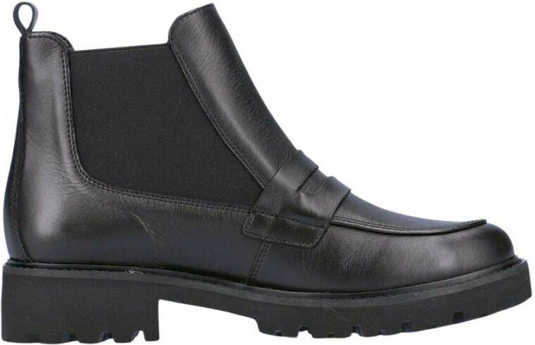 Remonte black casual closed booties Black Dames