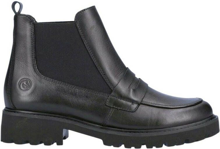 Remonte black casual closed booties Black Dames