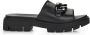 Remonte black casual open slippers Black Dames - Thumbnail 1