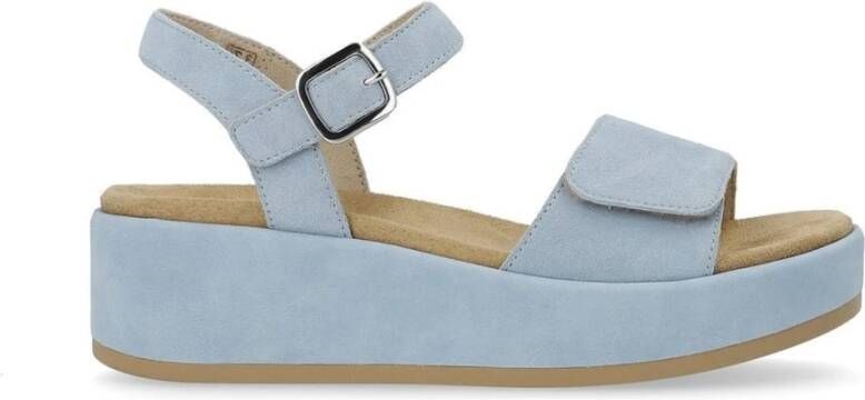 Remonte Blauwe Casual Platte Sandalen Vrouwen Blue Dames