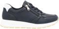 Remonte Sneakers met sleehak vrijetijdsschoen lage schoen veterschoen met zijrits - Blauw