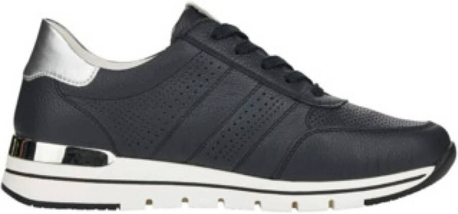 Remonte Casual Veterschoen voor Dames in Pacific Zilver